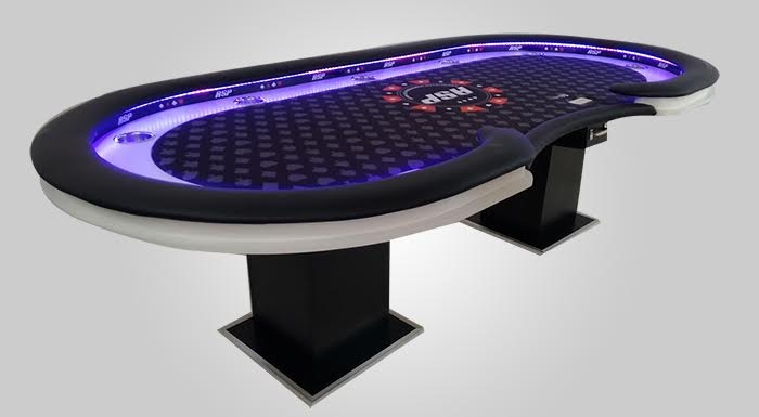 Mesa de Poker com Pista de Fichas, Porta Copos e Caixinha de Rake - Pro8